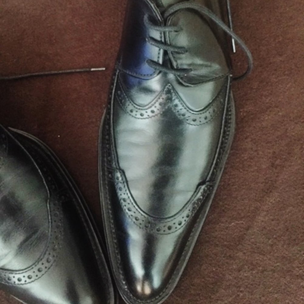 VITTORIO RUSSO CLASSIC WINGTIP OXFORD SHOES 11 1/2